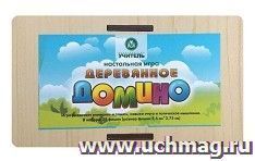 Настольная игра "Деревянное домино "Домашние животные" — интернет-магазин УчМаг