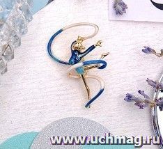 Брошь "Гимнастка" с лентой, микс — интернет-магазин УчМаг