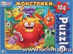 Пазлы "Монстрики", 104 элемента — интернет-магазин УчМаг