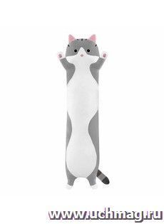 Игрушка мягкая "Кот Батон" (серый), 50 см — интернет-магазин УчМаг