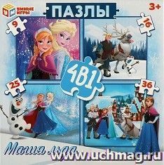 Набор пазлов 4 в 1 "Магия льда" — интернет-магазин УчМаг